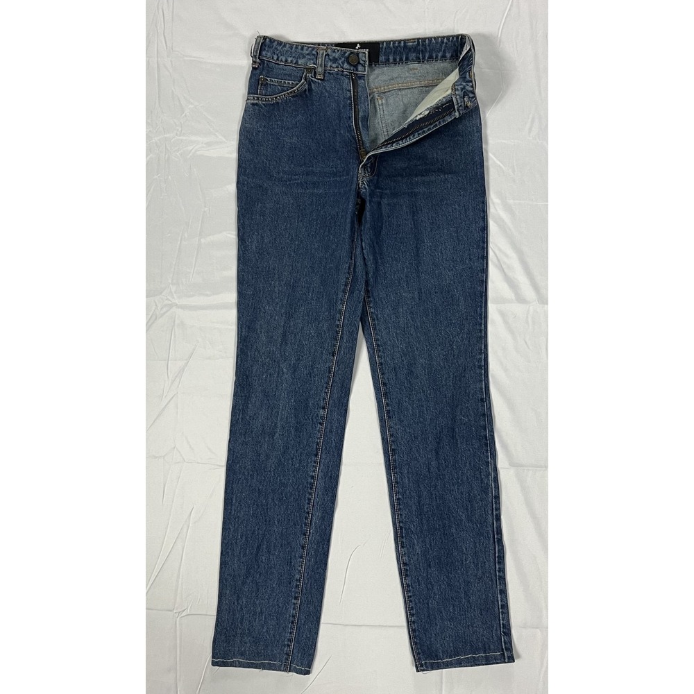 Black Horse Men's 30 High Rise Straight Leg Denim Jeans Cotton Rigid